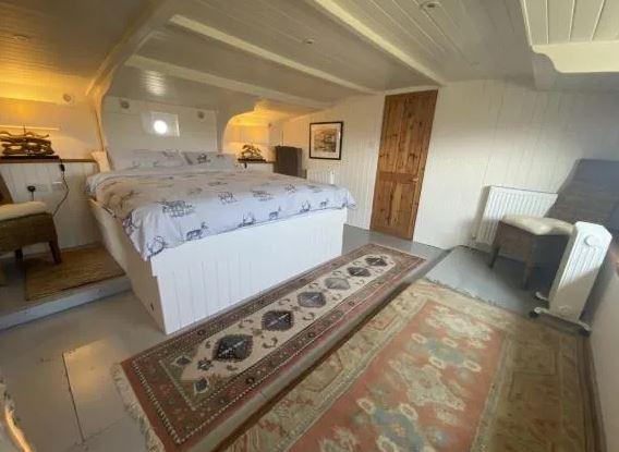 This is what one of the five bedrooms looks like.