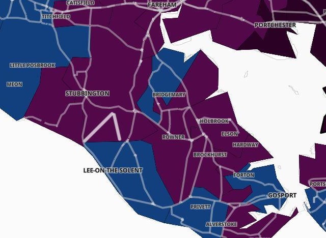 On January 2, the majority of areas had rates of 400 or above.