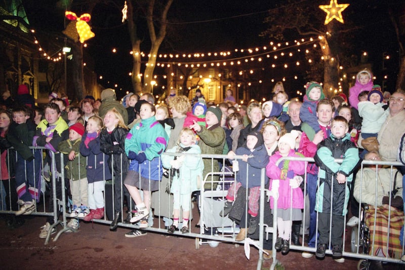 The Christmas lights switch-on in Mowbray Park 29 years ago. Remember it?