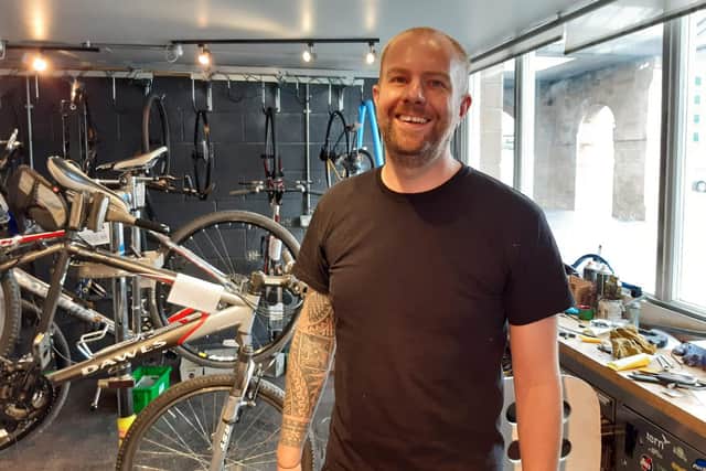 Russell Cutts of Russell’s Bicycle Shed at Midland Station has been chosen to run the secure facility which will be in a unit below Telephone House on Charter Square.