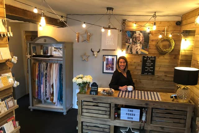 Kelly Fox, the owner of Sheffield independent cards and gifts store The Foxes Den