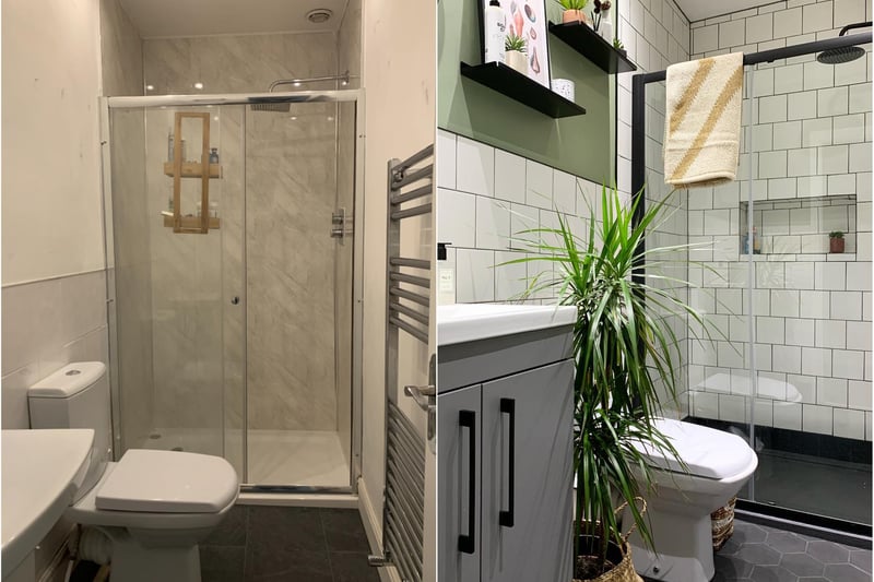 Sarah said: "None of this is original but we wanted to renovate it in line with our vision for the house. We used simple and fresh tiles and using pattern and colour to bring a small space to life."