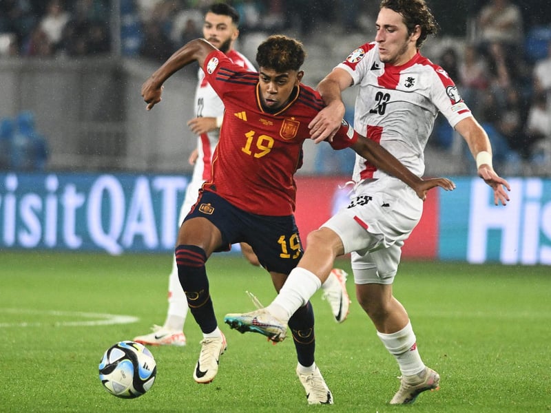 Unbelievably, Yamal is just 16-years-old and already has seven caps and two goals for Spain. The Barcelona wonderkid has already been tipped as a future Ballon d'Or winner by Lionel Messi. He's already won La Liga and has stunning close control and appears to be born with astonishing technical ability. We repeat - and he is still just 16!