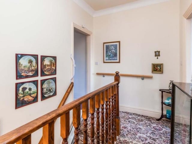 As we move upstairs, we are greeted by this first-floor landing. An attractive space in its own right.