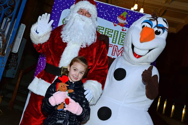 There are lots of opportunities for kids to meet and greet Father Christmas and friends this year in Sheffield, from Santa's grotto at the Christmas market to a lunchtime feast at the Crowne Plaza Victoria hotel.