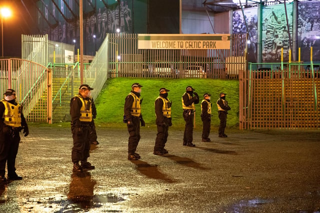 Two arrests were made by Police Scotland following protests outside Parkhead following Celtic’s 1-1 draw with St Johnstone. There was a heavy police presence at the ground following last week’s scenes and while many chanted and shouted abuse, some looked to attack the team bus. (Scottish Sun)