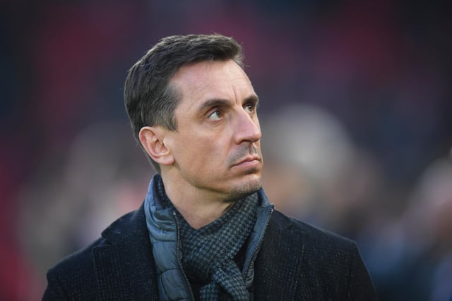 Ex-Manchester United ace Gary Neville has claimed he could never have joined Leeds United "in a million years" towards the end of his career, as the rivalry between the two clubs meant too much to him. (Sky Sports). (Photo by Michael Regan/Getty Images)