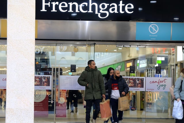 Doncaster enters tier 3 restrictions as the 2nd lockdown ends with shops reopening. The Frenchgate Centre. Picture: Chris Etchells