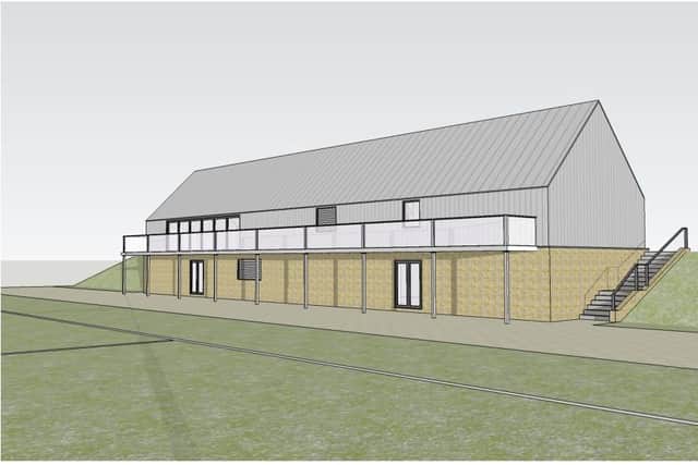 Artists' impression of the clubhouse.