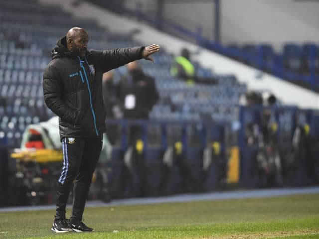 Darren Moore, Manager of Sheffield Wednesday. (Photo by Ross Kinnaird/Getty Images)