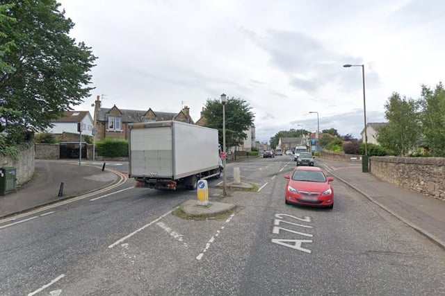 Three way temporary traffic lights at Ellen’s Glen Road due to fibre optic cable installation