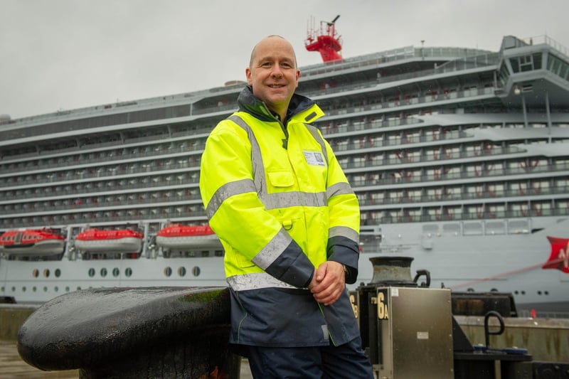 Mike Sellers, director of Portsmouth International Port in front of the cruise ship, Scarlett Lady at Portsmouth International Port
Picture: Habibur Rahman