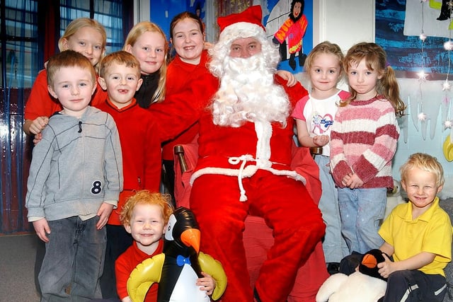 Were you pictured at a Christmas fair at the school in 2003?