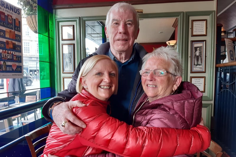 Brenda Gray, John McCowliff and Joanne Gray at The William Jameson JD Wetherspoon.