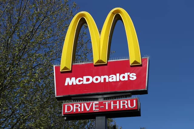 McDonalds' restaurant sign (Photo by Naomi Baker/Getty Images)