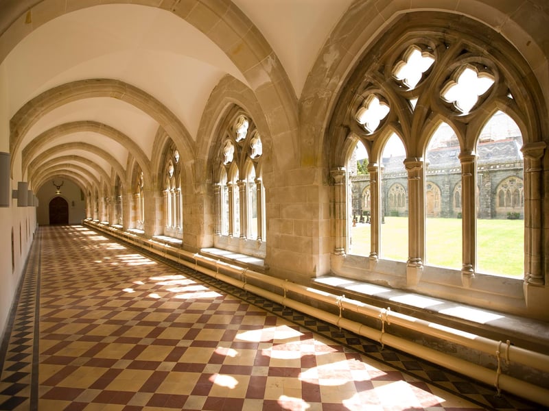 The Abbey building has many atmospheric original features for guests to enjoy.