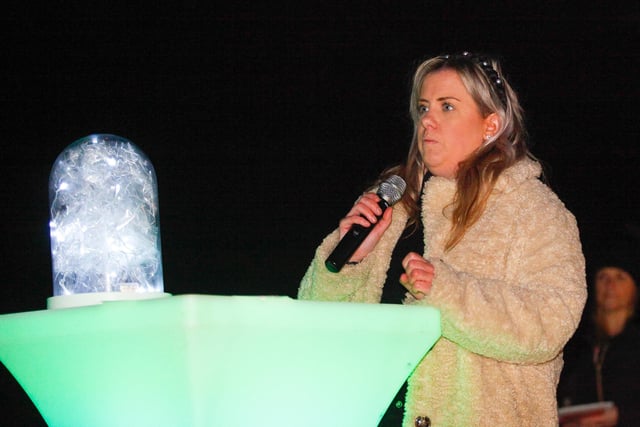 Denny woman Kellie Cunningham organised the Baby Loss Awareness Day candle-lighting service at The Kelpies.
