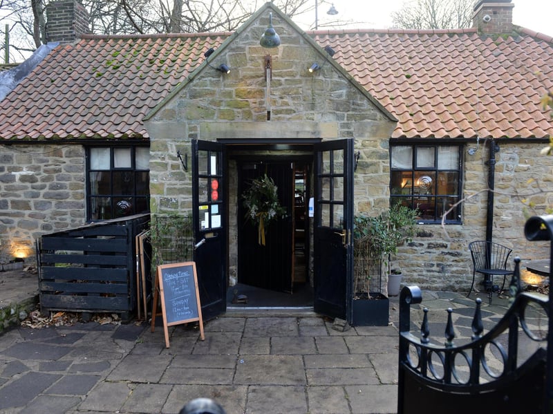 The restaurant is said to be haunted by a number of spirits, including the ghost of highwayman Robert Hazlitt, who was hanged and gibbeted after his horse was recognised while robbing a woman named Margaret Banson. The story goes the horse was tracked down to a blacksmiths in Washington, and the highwayman placed a curse on the smithy - now the restaurant- for its role in bringing him to his execution.