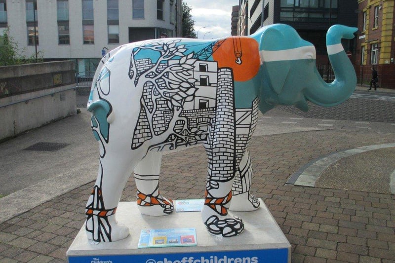 City artist Jo Peel's Herd of Sheffield elephant