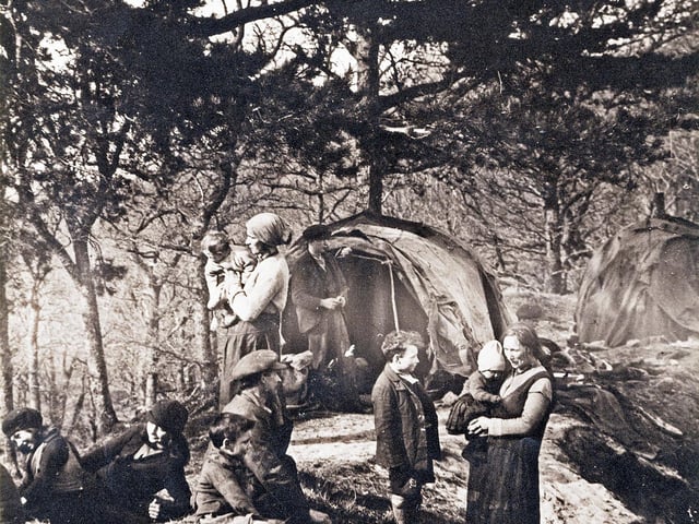 A family at home together.Shennan is remebered for his wish to capture a way of life and his "perceptive eye with deep feeling for the Highland way of life".