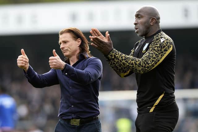Owls boss Darren Moore has gone one step up the stat ladder since the departure of ex-Wycombe Wanderers manager Gareth Ainsworth to QPR. Pic: Steve Ellis.