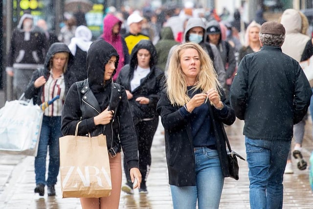 Shoppers were seen carrying Zara bags around Edinburgh city centre as the retailer reopened