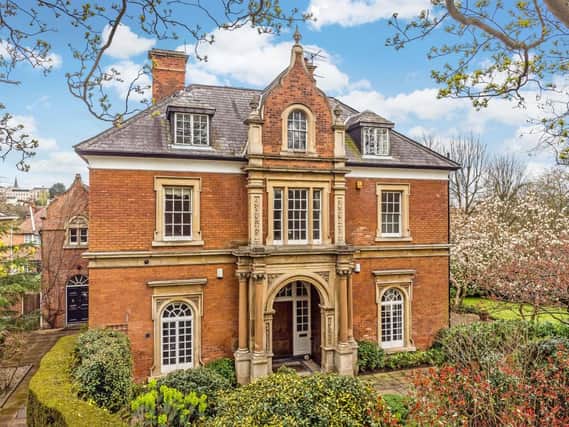 The property is on the Park Estate in Nottingham and on the market for £1.15 million. Photo: Savills