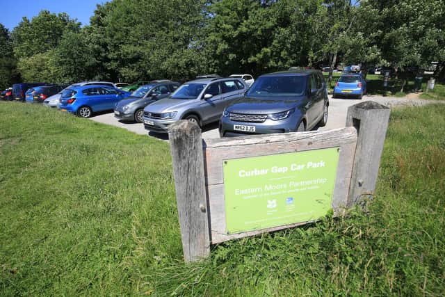 Curbar Edge parking issues. Car park full at 12 noon. Picture: Chris Etchells