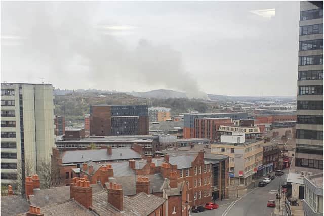 Firefighters in Sheffield are dealing with a fire involving scrap metal this afternoon