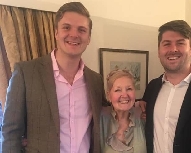 Lottie founders Will and Chris Donnelly with grandma Gloria