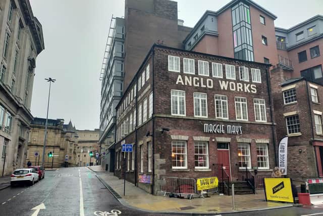 A man was glassed in his face in an attack in Maggie May's in Sheffield city centre