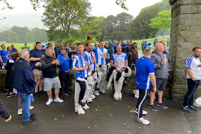 The club's traditional fancy dress away day couldn't happen this season - but these fans brought the occasion to the final!