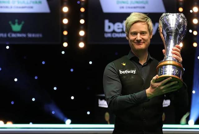 Current champ Neil Robertson will be defending his title