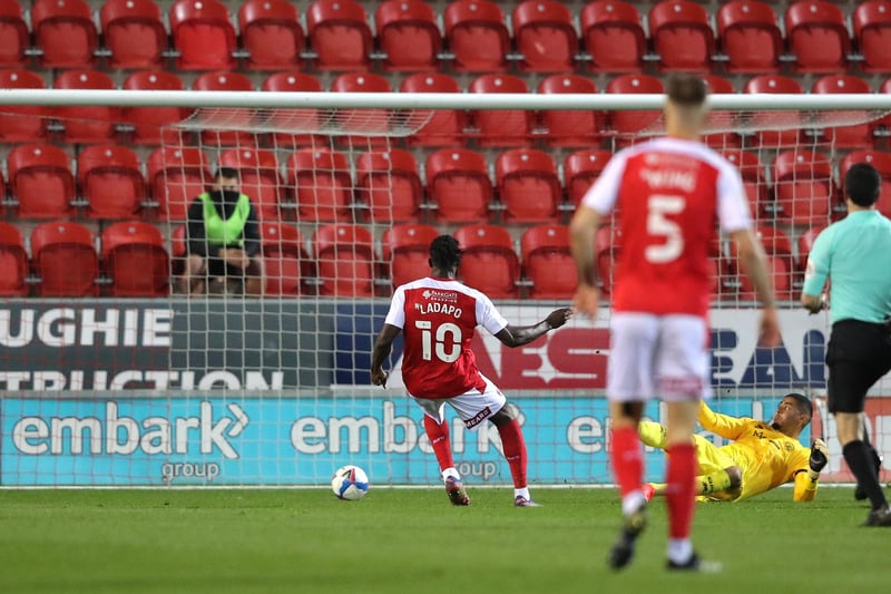 Record signing: Freddie Ladapo. Estimated transfer fee: £500k (from Plymouth  Argyle in 2019). Current club: He's still a Rotherham player, and netted nine Championship goals last season despite his side's eventual relegation.