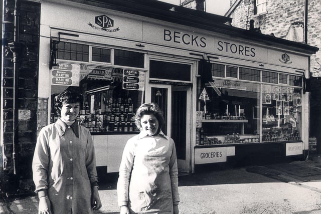 Pat Needham, left and Josie Baxby worked at the Beck stores Nether Edge Road, March 1976