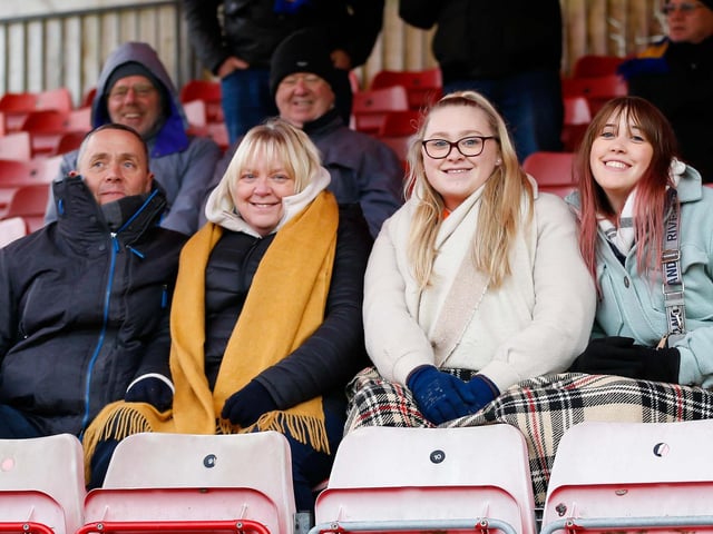Mansfield Town fans at Crawley Town FC.
