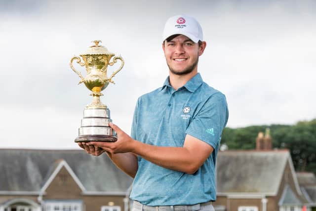 Sam Bairstow, winner of the 2021 Brabazon Trophy. Picture: Leaderboard Photography.