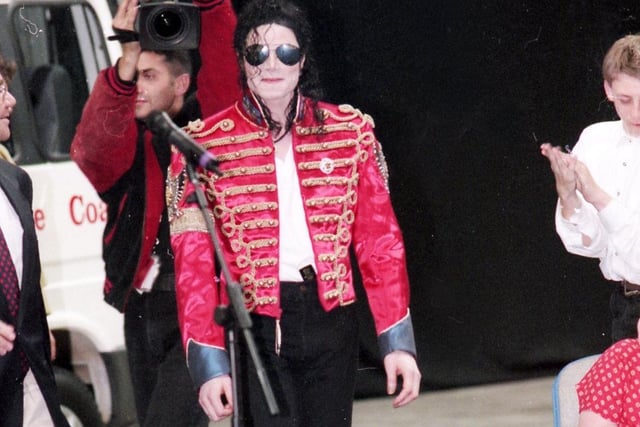 Michael Jackson at Don Valley Stadium, Sheffield on July 10, 1997 on his HIStory World Tour, the controversial star's final global live outing