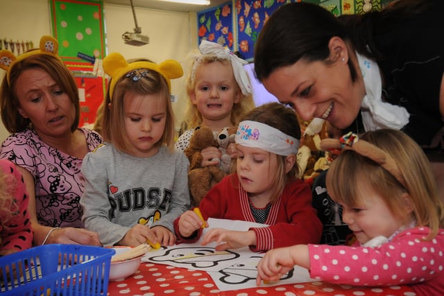 A Children In Need day at St Bega's RC Primary School saw youngsters dressing up in an assortment of outfits and taking part in special activities. Does this bring back happy memories?
