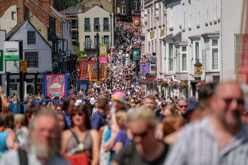 Locally known as 'the big meet,' the Durham Miners' Gala happens on the second Saturday of July each year and will be happening on Saturday, July 13 in 2024. It is a huge weekend in the city of Durham calendar and is something everyone in the North East should see at least once!  