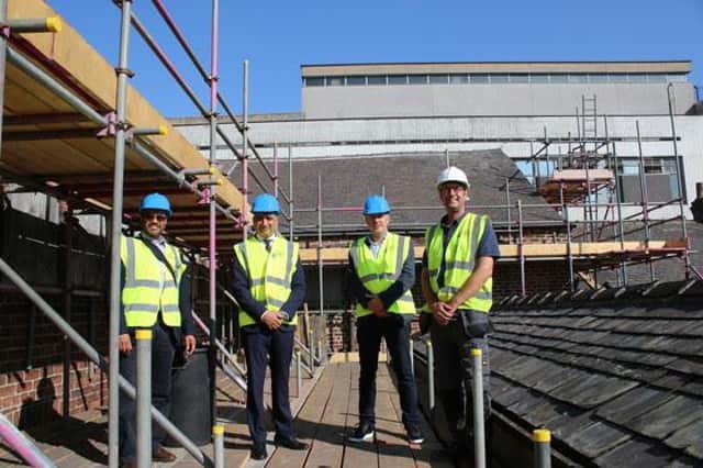 Nalin Seneviratne, Director of City Centre Development at SCC, Cllr Mazher Iqbal, Cabinet Member for Business and Investment at SCC, Andrew Davison, Heart of the City II Project Director and Paul Roberts, Director of RF Joinery and Shopfitting Ltd