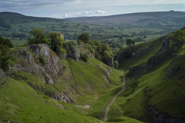 A view from Cave Dale across the Peak District with Peveril Castle to the left. Picture by Dan Kitwood/Getty Images