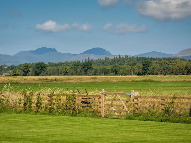 View towards the Ochil Hills.