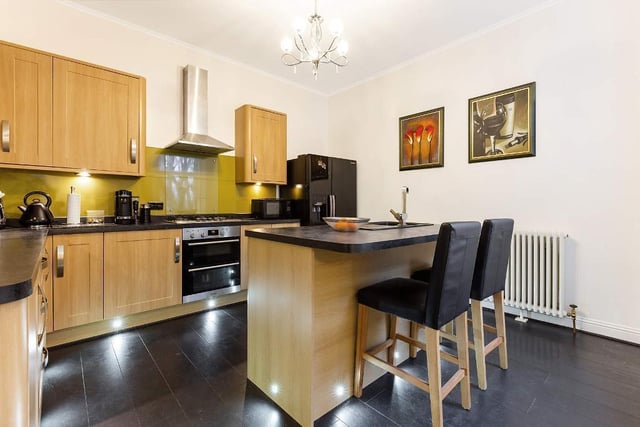The property comes with a modern fitted kitchen and dining room.