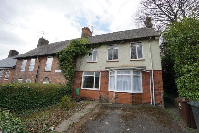 This three-bedroom end terrace house is on sale for £115,000. It is being marketed by Hunters at Hillsborough. (https://www.zoopla.co.uk/for-sale/details/54720365)