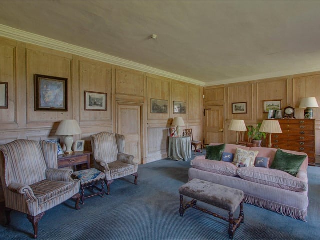 Panelled sitting room.