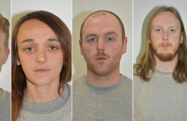 Liam Hall, Stacey Salmon, Daniel Wright and Samuel Whibley were jailed for a combined total of 31 years, during a sentencing hearing held at Sheffield Crown Court on Thursday, June 23