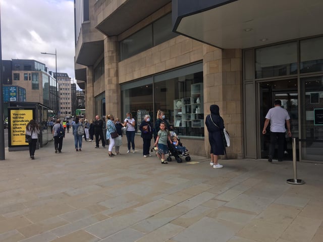 Fitting rooms were closed and close contact beauty services were not offered