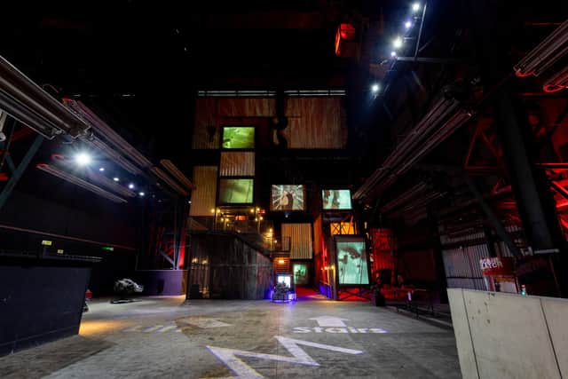 Magna's iconic 'Face of Steel' exhibit.