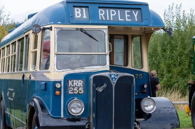 A classic bus was among the attractions at the event.
